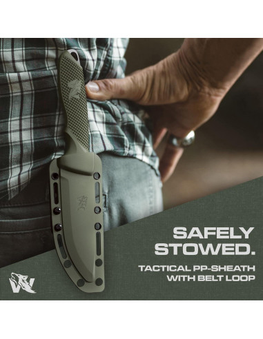 Cuchillo de Supervivencia ODENWOLF W FLAT 24.13 cm Táctico