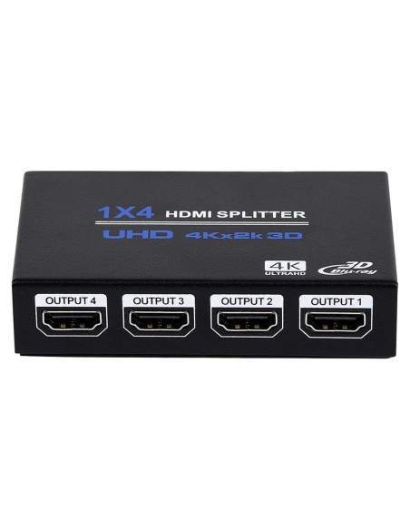Divisor HDMI 1x4 ENBUER 4K 3D Duplicador de Pantalla Divisor HDMI 1x4 ENBUER 4K 3D Duplicador de Pantalla
