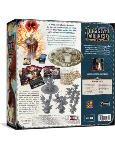 Expansión Massive Darkness 2 Heavenfall | Juego Cooperativo 1-6 Jugadores