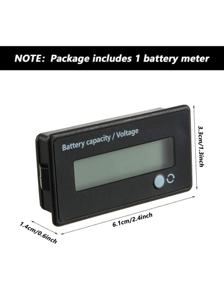 Medidor de Batería Frienda 12V a 84V con Alarma Verde Medidor de Batería Frienda 12V a 84V con Alarma Verde