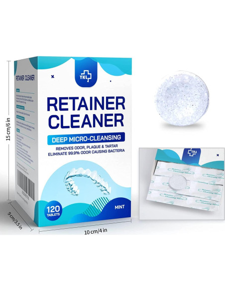 Tabletas Limpiadoras Bengbupanda 120 Pcs para Retenedores Tabletas Limpiadoras Bengbupanda 120 Pcs para Retenedores