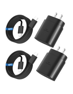 Cargador Rápido USB C 25W Vilive con Cable 10FT para Samsung