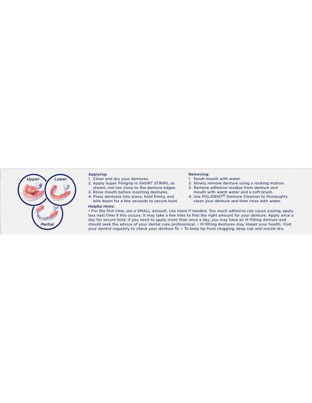 Super Poligrip Crema Adhesiva para Dentaduras Sin Zinc 4x70g Super Poligrip Crema Adhesiva para Dentaduras Sin Zinc 4x70g