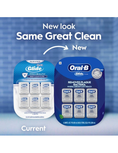 Hilo Dental Oral-B Glide Menta Fresca 6 Cuentas 40m