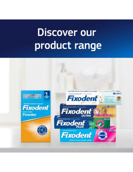 Adhesivo para Dentaduras Fixodent Ultra Max Hold 4x62.37g Adhesivo para Dentaduras Fixodent Ultra Max Hold 4x62.37g