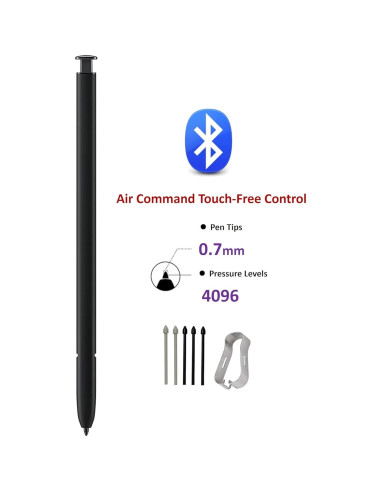 S Pen Bluetooth YJSK para Galaxy S23 Ultra 5G Negro
