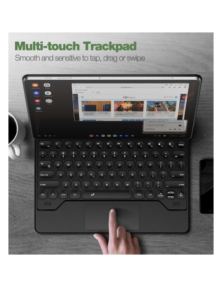 Funda con Teclado Dexnor para Samsung Galaxy Tab 12.4" - Negro Funda con Teclado Dexnor para Samsung Galaxy Tab 12.4" - Negro