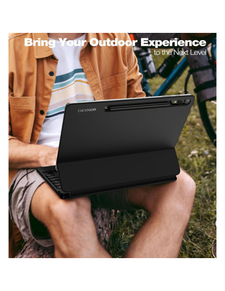 Funda con Teclado Dexnor para Samsung Galaxy Tab 12.4" - Negro Funda con Teclado Dexnor para Samsung Galaxy Tab 12.4" - Negro