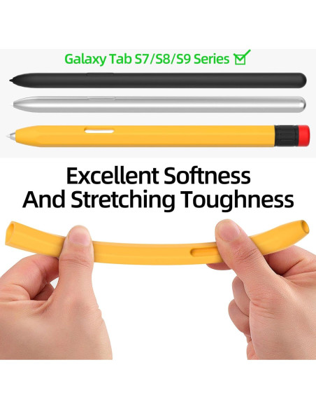 Funda S Pen AZF para Samsung Galaxy Tab S7/S8/S9 Amarillo Funda S Pen AZF para Samsung Galaxy Tab S7/S8/S9 Amarillo