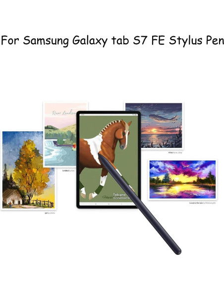 2 Stylus Pen Anglepingping para Galaxy Tab S7 FE Negro 2 Stylus Pen Anglepingping para Galaxy Tab S7 FE Negro