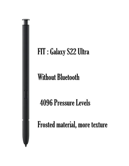 2 Stylus S Pen Genérico para Samsung Galaxy S22 Ultra Negro 2 Stylus S Pen Genérico para Samsung Galaxy S22 Ultra Negro
