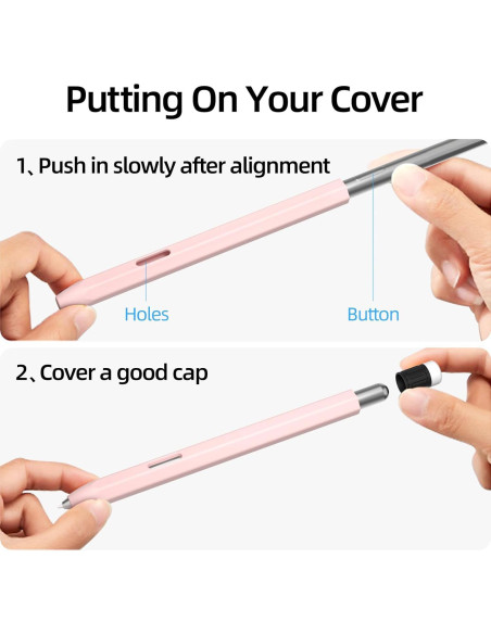 Funda para S Pen AZF Rosa para Samsung Galaxy Tab S7/S8/S9 Funda para S Pen AZF Rosa para Samsung Galaxy Tab S7/S8/S9