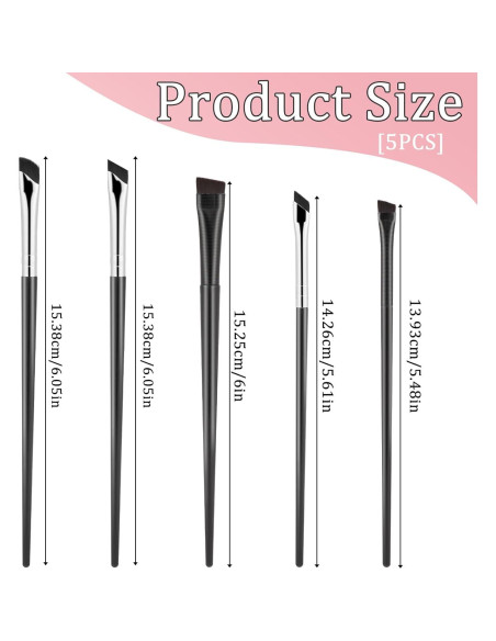 Conjunto de 5 Pinceles para Maquillaje de Ojos Xthrotsenk Conjunto de 5 Pinceles para Maquillaje de Ojos Xthrotsenk