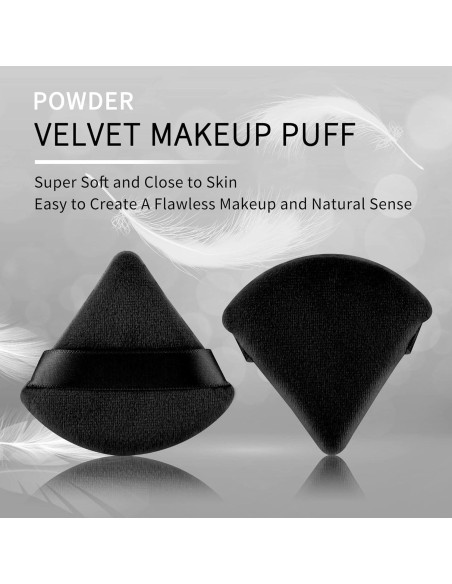 Esponja de Maquillaje Triangular EVAOUXIU - Suave para Polvo Facial Esponja de Maquillaje Triangular EVAOUXIU - Suave para Polvo Facial