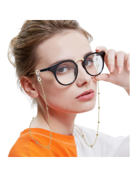 Cadena de Gafas ZOORON 64-77 cm Perlas Premium Ajustable Cadena de Gafas ZOORON 64-77 cm Perlas Premium Ajustable