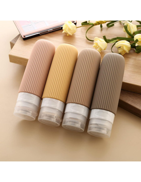 Botellas de Viaje Silicona Mrsdry 90ml Aprobadas por TSA Botellas de Viaje Silicona Mrsdry 90ml Aprobadas por TSA