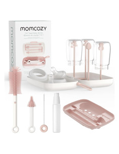 Juego de Cepillos para Botellas Momcozy 7 en 1 Rosa