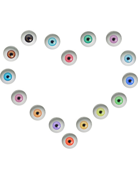 100PCS Ojos de Vidrio 6mm para Muñecas y Manualidades 100PCS Ojos de Vidrio 6mm para Muñecas y Manualidades
