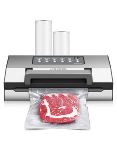 Sellador al Vacío LIWUNON VS8002 Acero Inoxidable Doble Sellado