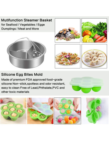 Set de Accesorios Mibote 98 Pcs para Olla Instantánea 5-8 Qt