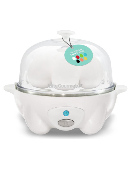 Cocinador de Huevos Elite Gourmet EGC-007, 7 Huevos, Blanco Cocinador de Huevos Elite Gourmet EGC-007, 7 Huevos, Blanco