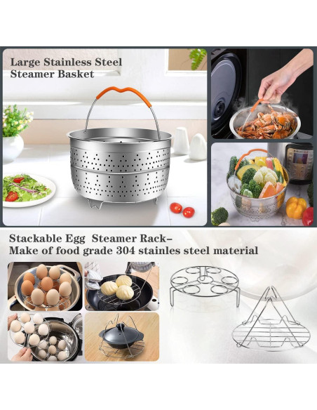 Set de Accesorios Mibote 98 Pcs para Olla Instantánea 5-8 Qt Set de Accesorios Mibote 98 Pcs para Olla Instantánea 5-8 Qt