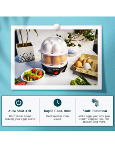 Cocinador de Huevos Eléctrico truTRTL 14 Huevos Negro 2