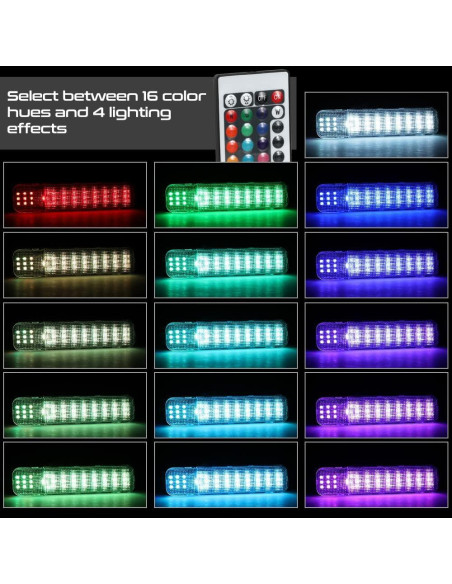 VIPMOTOZ Lámpara LED RGB para Chevy y GMC 1995-2007 VIPMOTOZ Lámpara LED RGB para Chevy y GMC 1995-2007