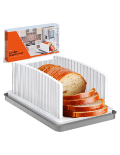 Cortador de Pan Kiss Core Ajustable con Bandeja para Migas