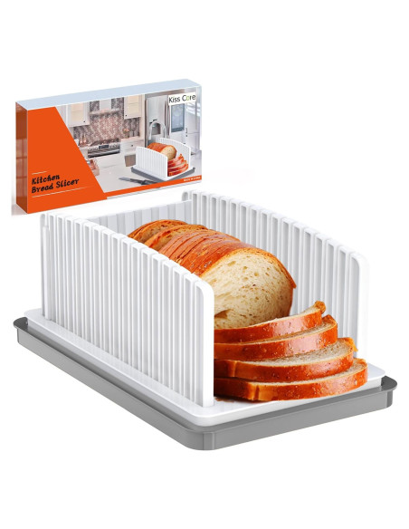 Cortador de Pan Kiss Core Ajustable con Bandeja para Migas Cortador de Pan Kiss Core Ajustable con Bandeja para Migas