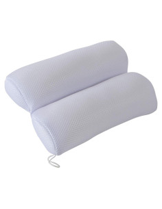 Almohada de Baño Bath Bliss Doble Cámara 28x19cm Blanca