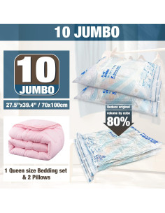 Bolsas de Almacenamiento al Vacío HIBAG 10 Jumbo 80% Ahorro 2