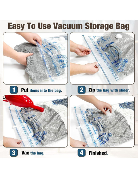 Bolsas de Almacenamiento al Vacío HIBAG 10 Jumbo 80% Ahorro Bolsas de Almacenamiento al Vacío HIBAG 10 Jumbo 80% Ahorro