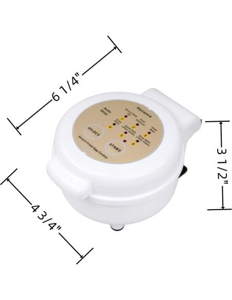Cocinador de Huevos Fritos Hyvance 230W Blanco Automático Cocinador de Huevos Fritos Hyvance 230W Blanco Automático