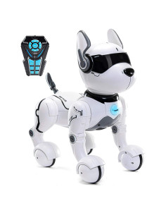Perro Robot Interactivo Top Race TR-P5T - Programable 10x12x15 cm