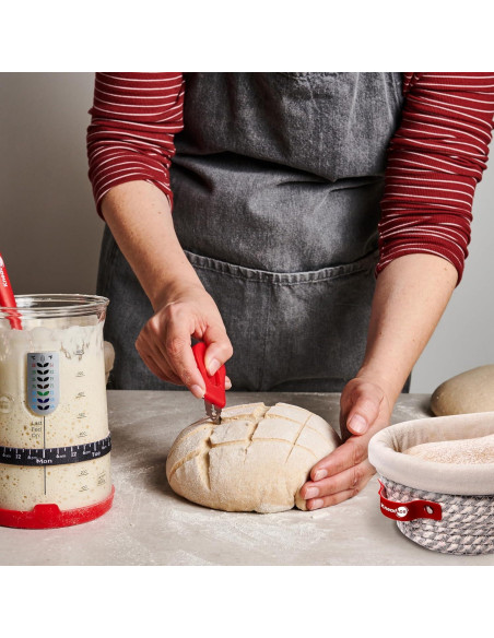 Kit de Masa Madre KNEADACE 34oz con Cestas y Cuchilla Kit de Masa Madre KNEADACE 34oz con Cestas y Cuchilla