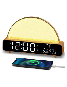 Despertador HAODINGMAI con luz de amanecer y ruido blanco