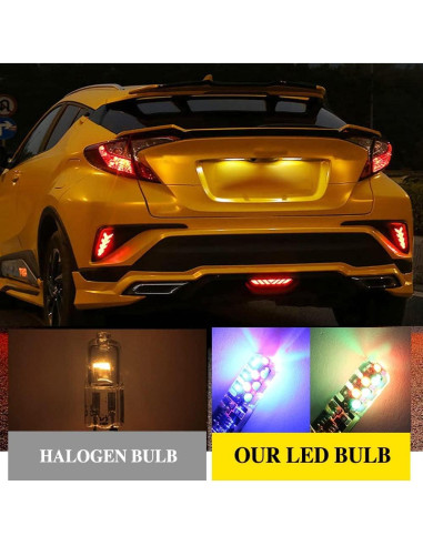 Bombilla LED T10 RGB OtpOutopa 2PCS 16 colores control remoto
