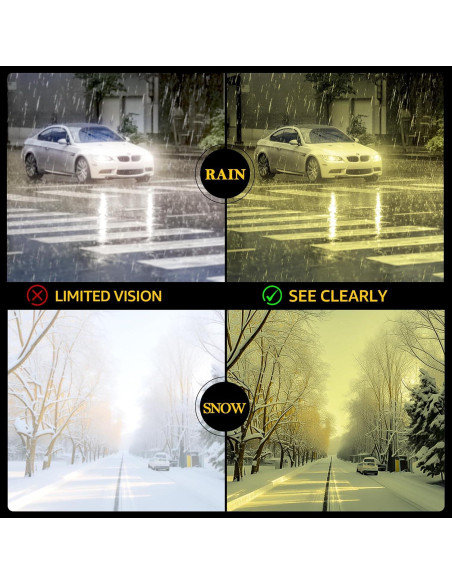 Gafas de Conducción Nocturna TJUTR Polarizadas Amarillas Gafas de Conducción Nocturna TJUTR Polarizadas Amarillas