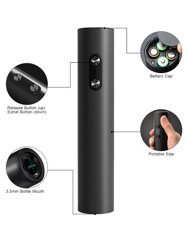 COKUNST Abridor de Vino Eléctrico Automático Portátil