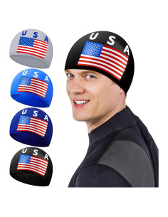 Gorro de natación de silicona Yearntown LNA0341 4 unidades