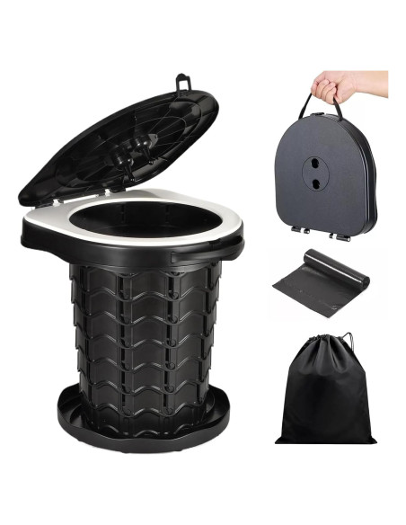 Inodoro Portátil Geavo Ajustable Plegable para Camping Inodoro Portátil Geavo Ajustable Plegable para Camping