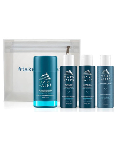 Kit de Viaje Oars + Alps para Hombres - Champú, Acondicionador y Más