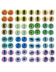 Ojos de Dragón de Vidrio 50PCS 6mm Julie Wang Manualidades