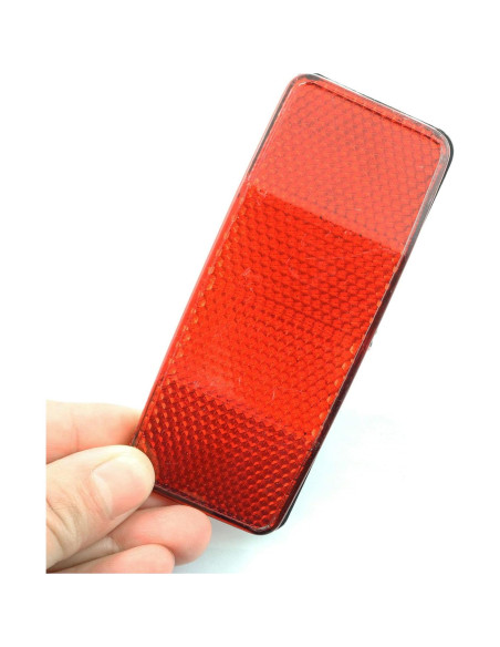 Reflector Trasero de Bicicleta PZRT Rojo 98x39mm Accesorio Reflector Trasero de Bicicleta PZRT Rojo 98x39mm Accesorio