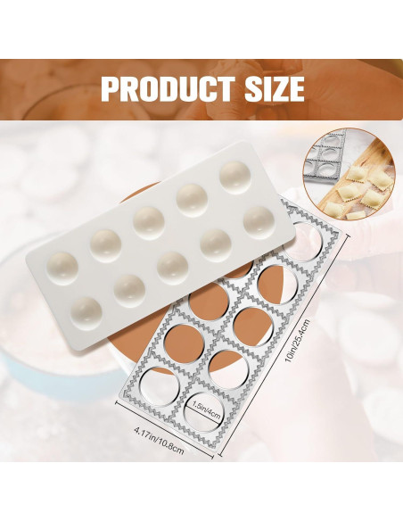 Juego de Moldes para Ravioles Crssbrohip 12 Piezas Juego de Moldes para Ravioles Crssbrohip 12 Piezas