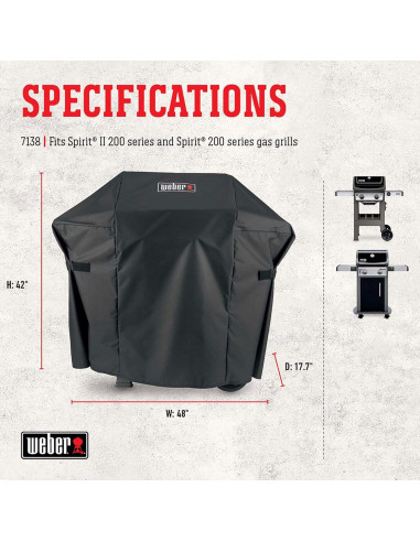Cubierta Premium Weber para Parrilla Spirit II 200