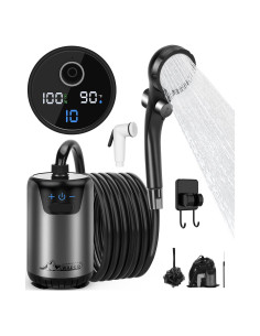 Ducha Portátil WADEO 6000mAh IPX7 para Camping y Mascotas