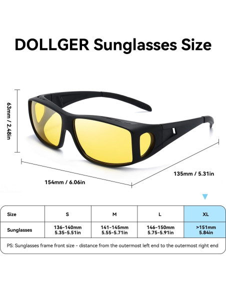 Gafas de Visión Nocturna Dollger para Gafas de Prescripción Gafas de Visión Nocturna Dollger para Gafas de Prescripción