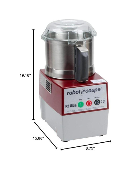 Robot Coupe Procesador de Alimentos R2U 2.9L Acero Inoxidable Robot Coupe Procesador de Alimentos R2U 2.9L Acero Inoxidable